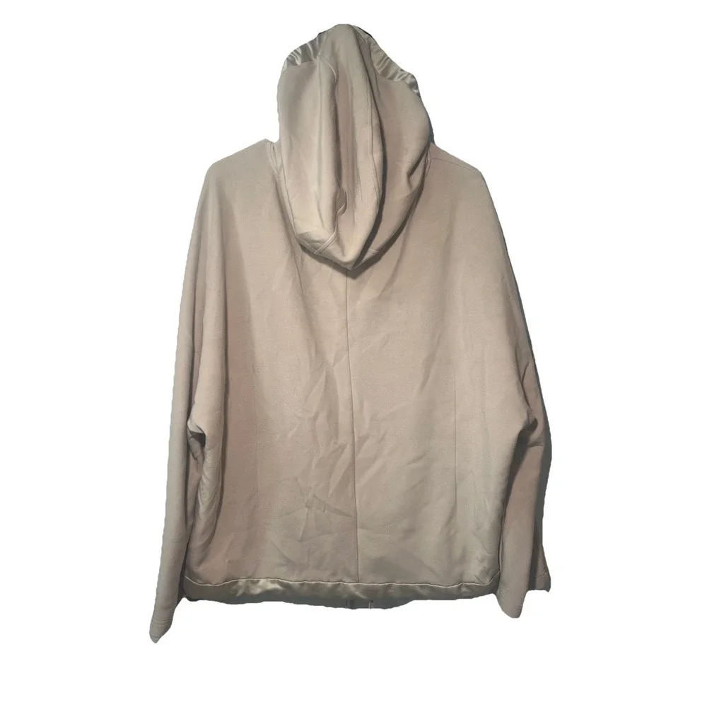 Varley Hawley Dull-Zip Double Soft‎ Hoodie Sweatshirt Pullover Size Large Beige - Picture 3 of 8